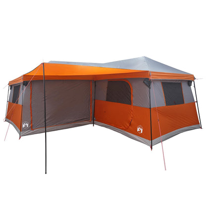 vidaXL Family Tent with Rainfly Water-Resistant 14-Person - Grey