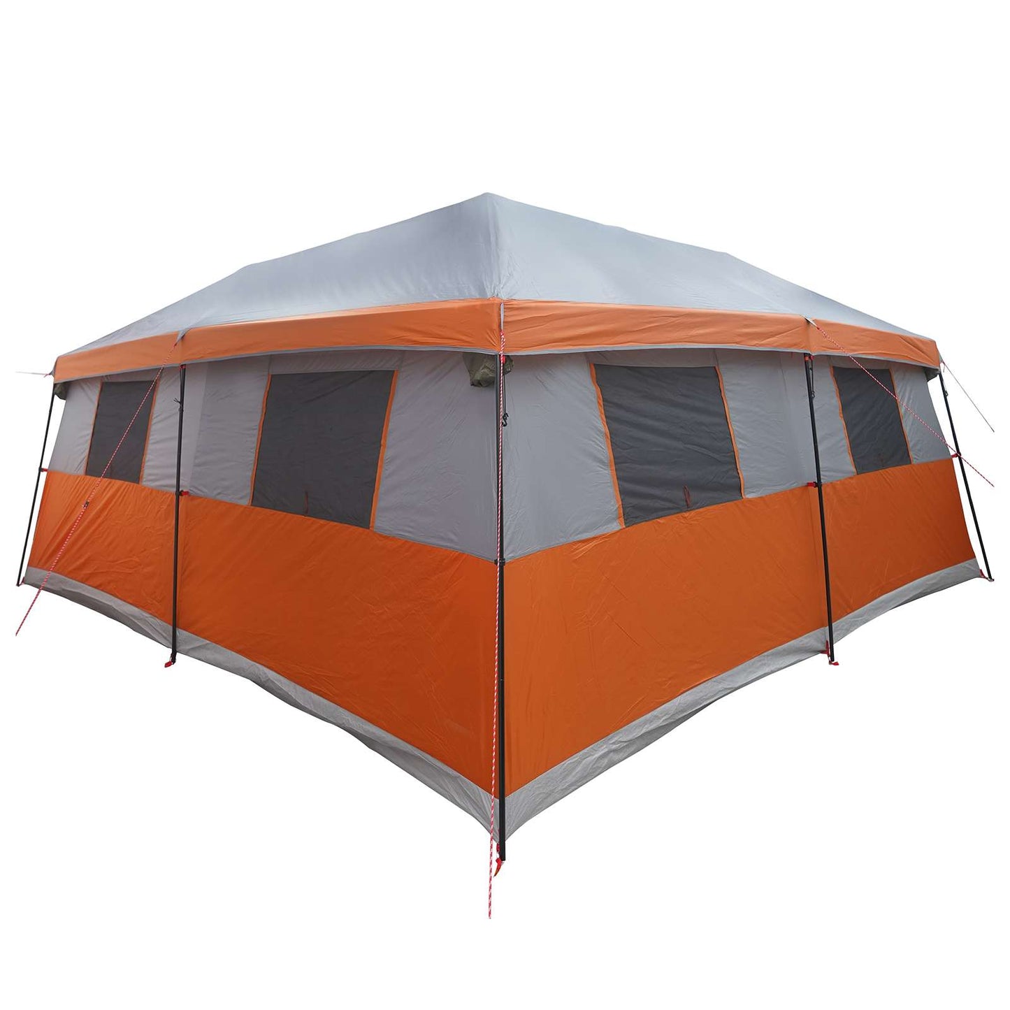 vidaXL Family Tent with Rainfly Water-Resistant 14-Person - Grey