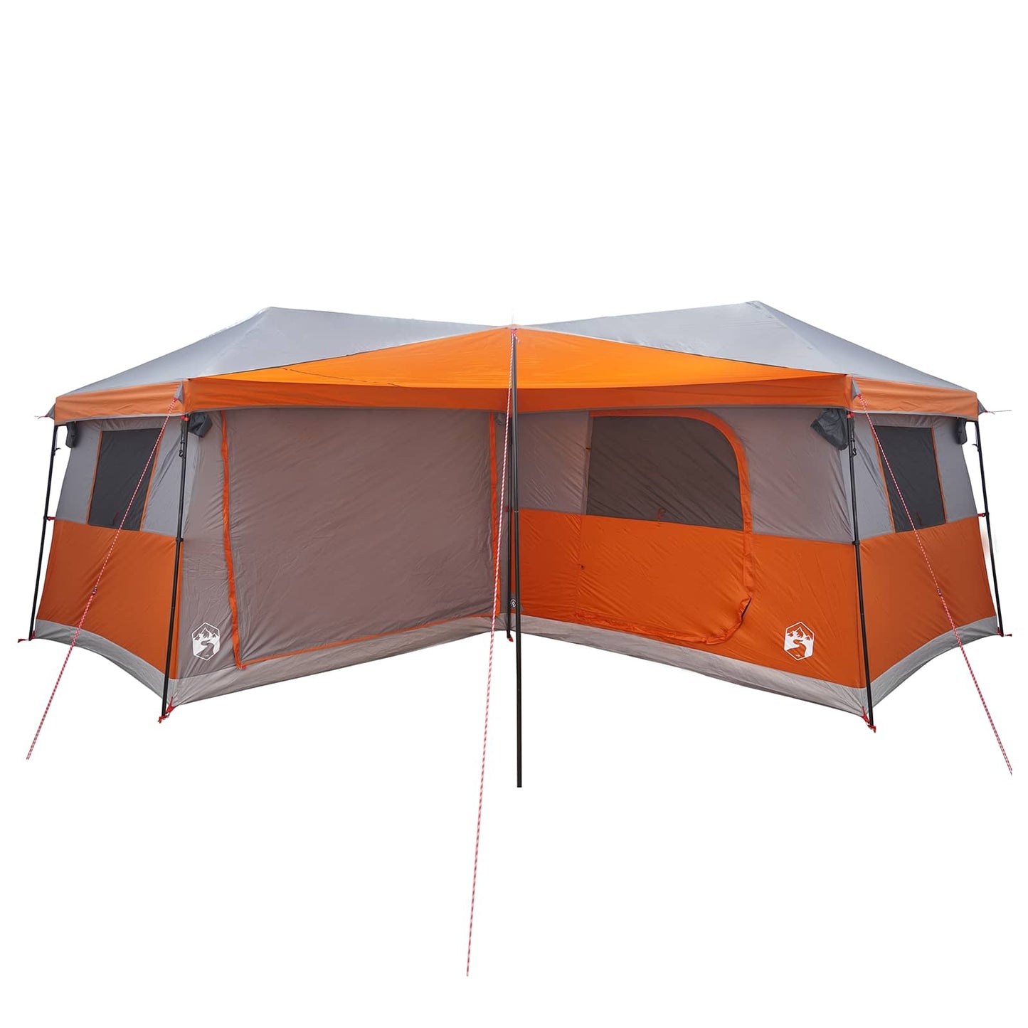 vidaXL Family Tent with Rainfly Water-Resistant 14-Person - Grey
