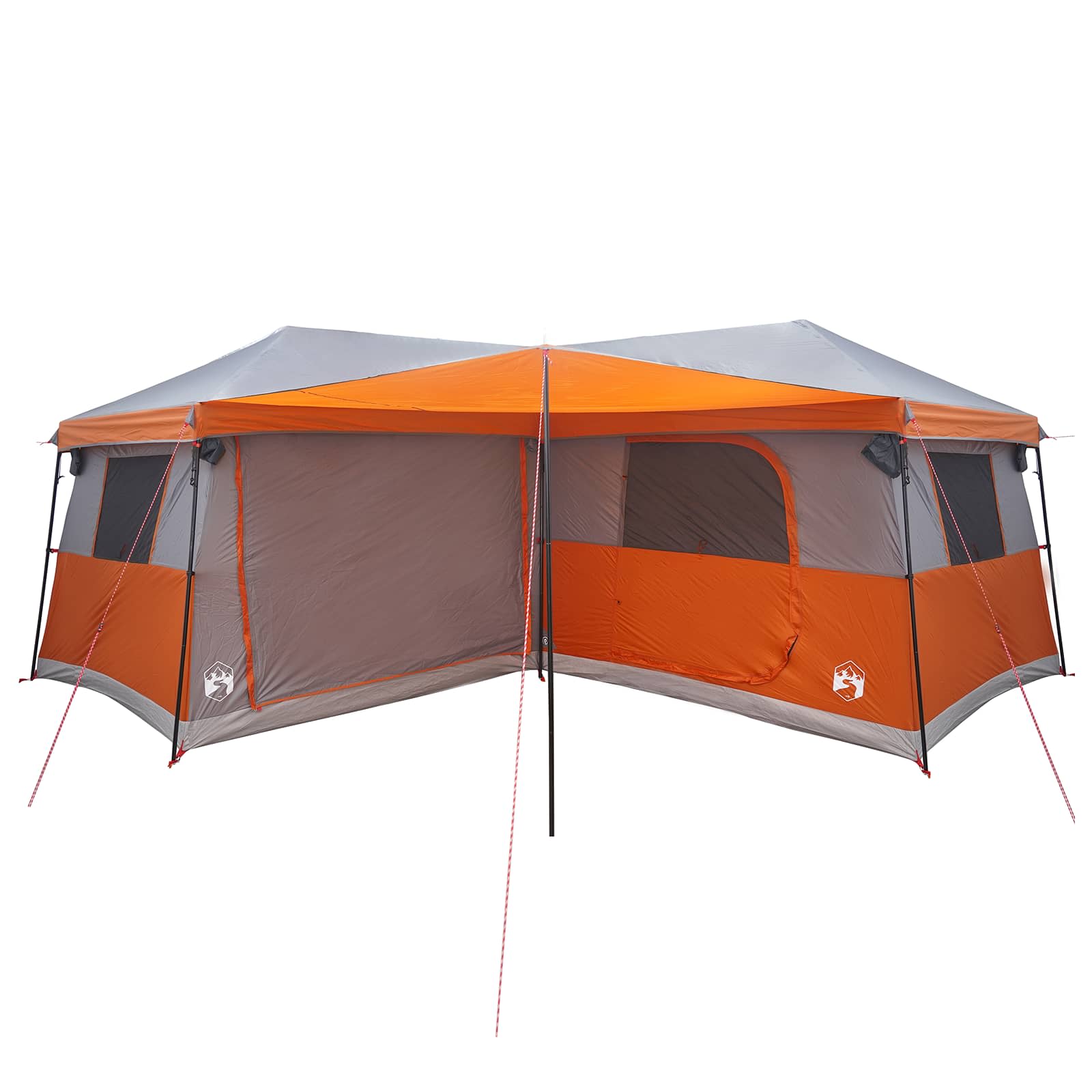 vidaXL Family Tent with Rainfly Water-Resistant 14-Person - Grey