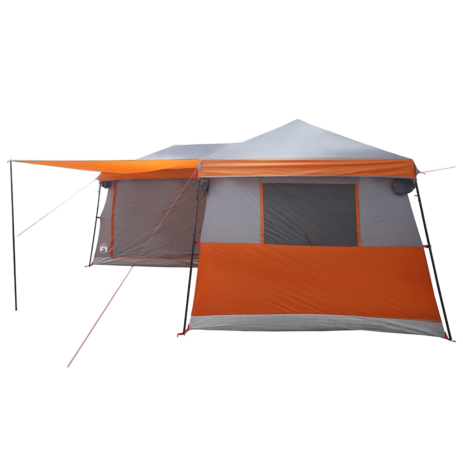 vidaXL Family Tent with Rainfly Water-Resistant 14-Person - Grey