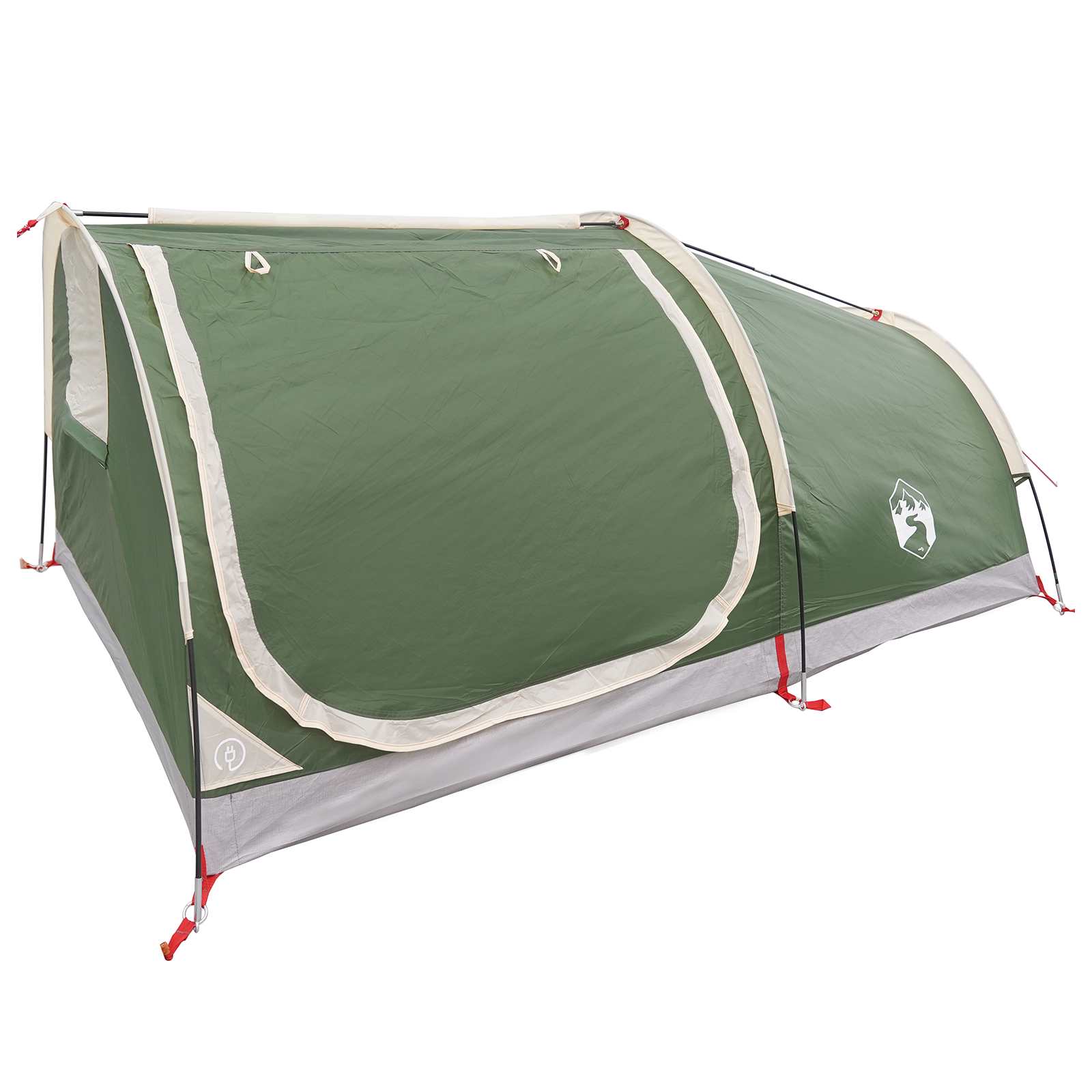 vidaXL Hiking Tent Water-Resistant 2-Person Green
