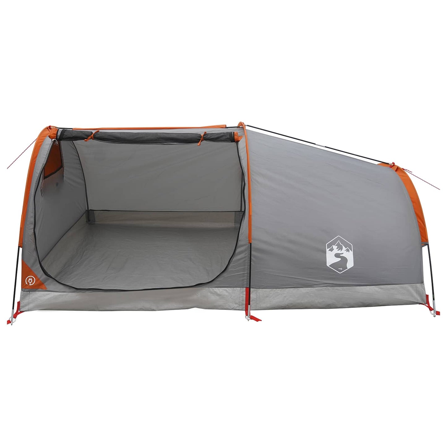 vidaXL Hiking Tent Water-Resistant 2-Person Grey and Orange
