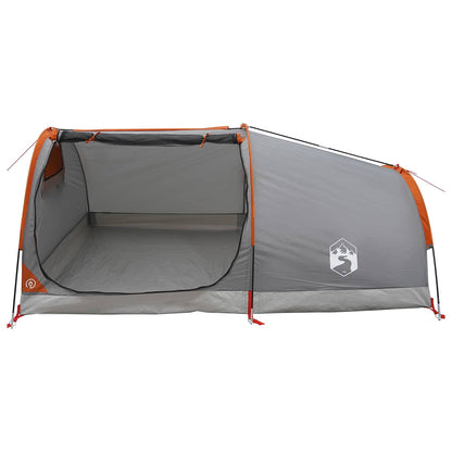 vidaXL Hiking Tent Water-Resistant 2-Person Grey and Orange