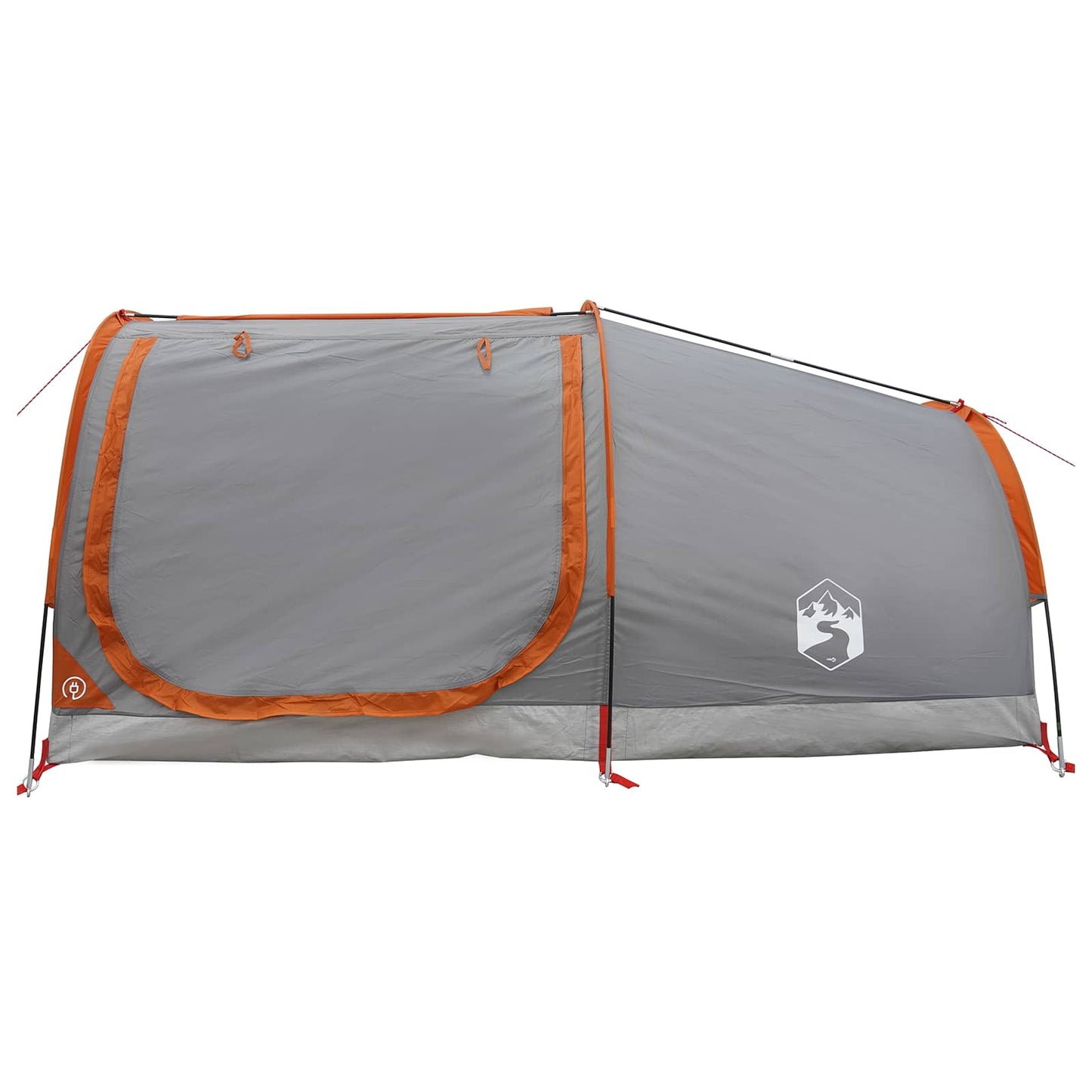 vidaXL Hiking Tent Water-Resistant 2-Person Grey and Orange