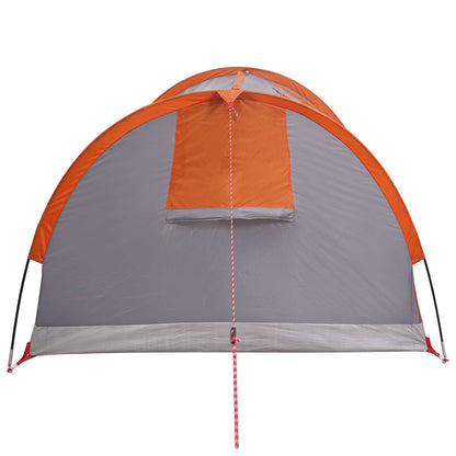 vidaXL Hiking Tent Water-Resistant 2-Person Grey and Orange