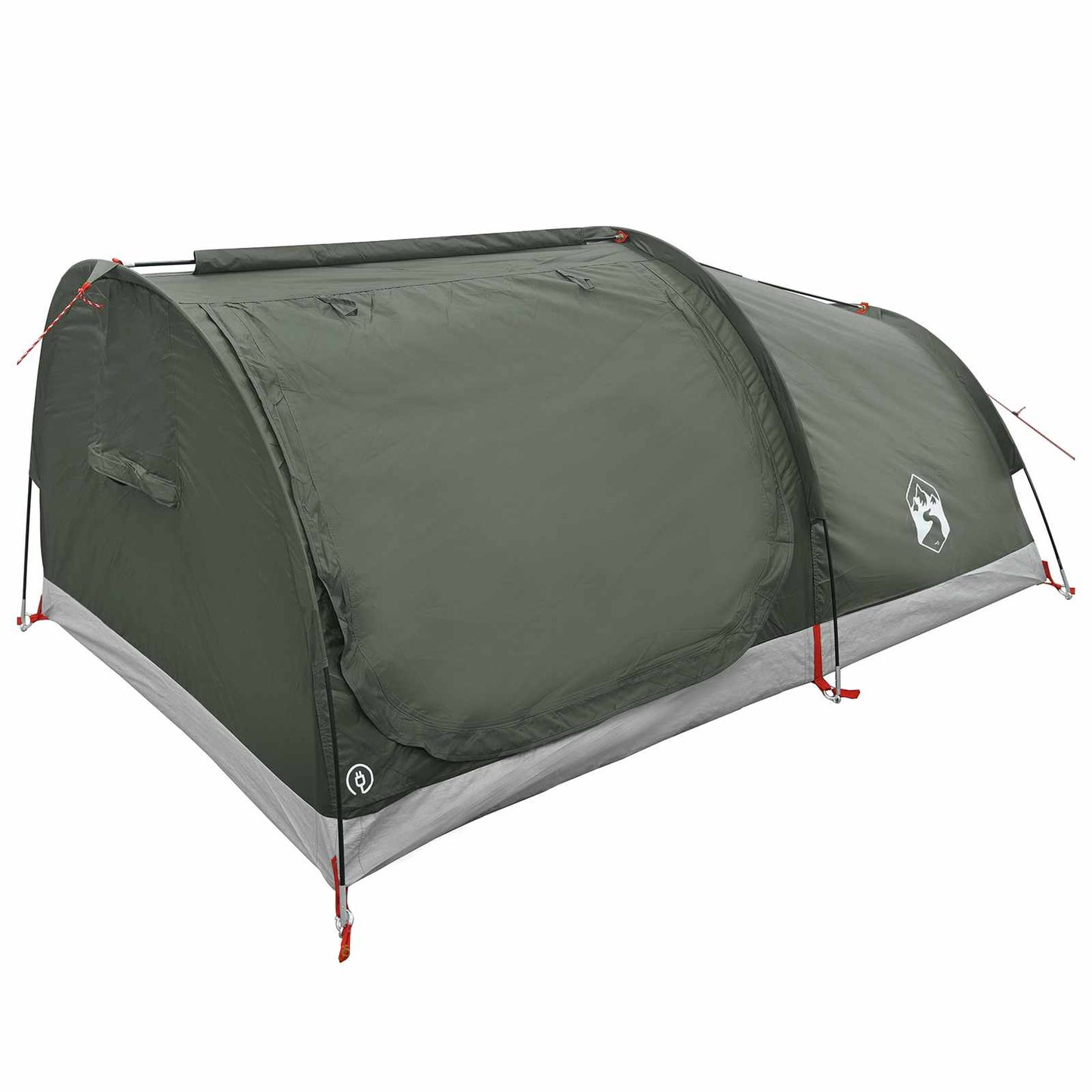vidaXL Hiking Tent Water-Resistant 2-Person Army Green