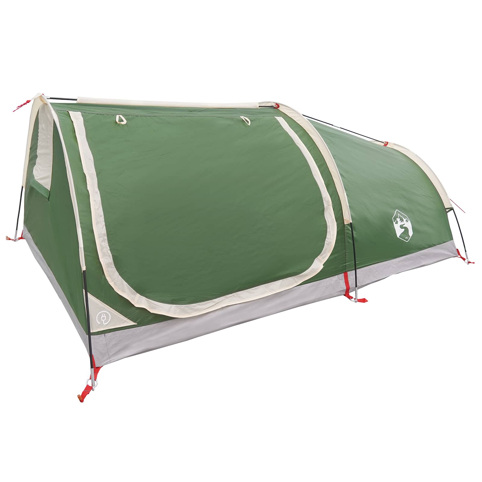vidaXL Hiking Tent Water-Resistant 1-Person 1-Person Green