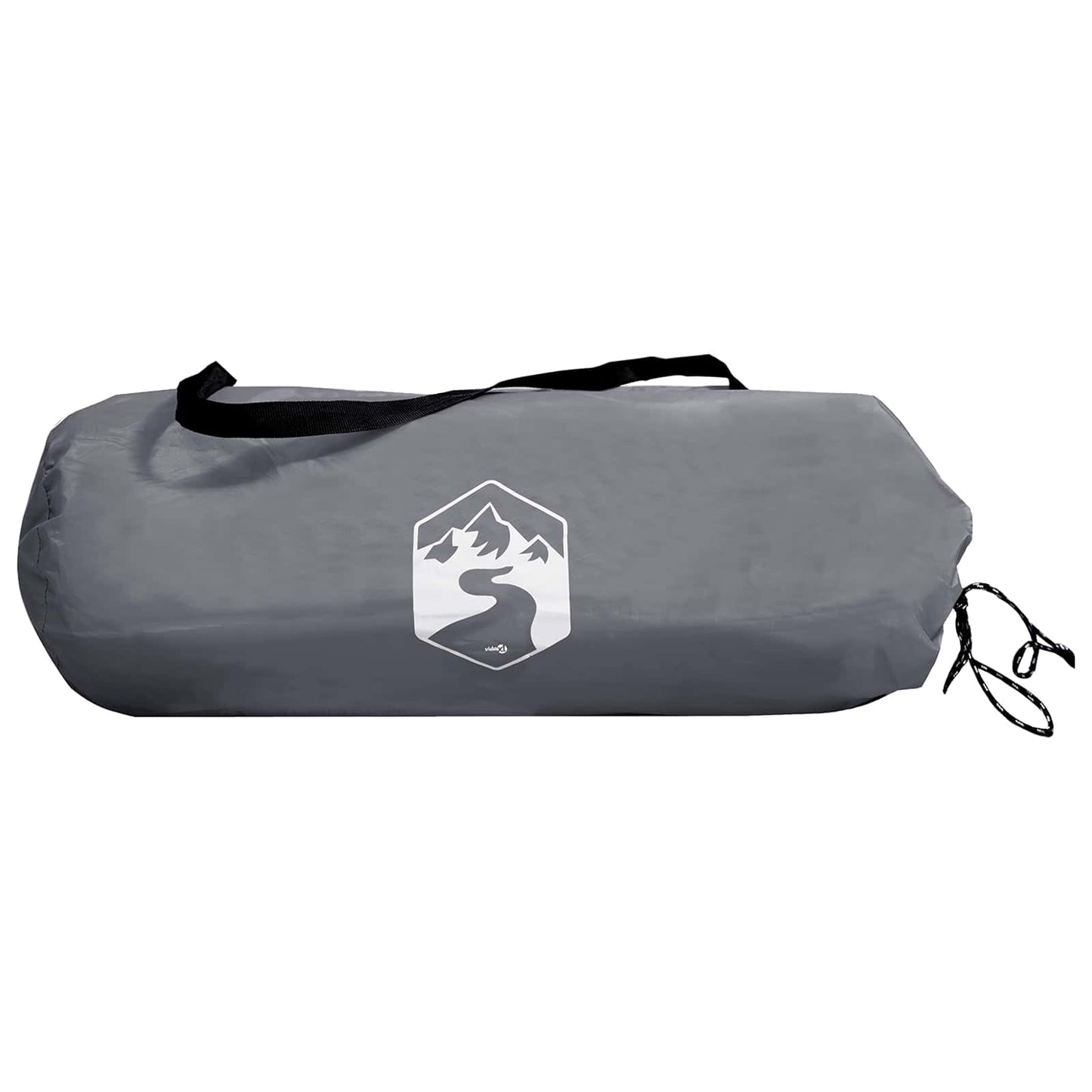 vidaXL Hiking Tent Water-Resistant 1-Person Grey and Orange