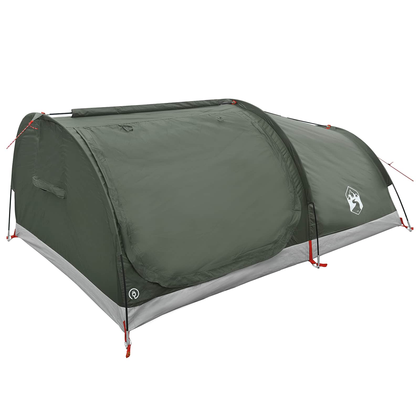 vidaXL Hiking Tent Water-Resistant 1-Person Army Green