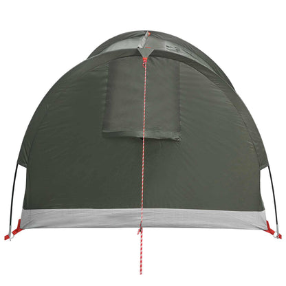 vidaXL Hiking Tent Water-Resistant 1-Person Army Green