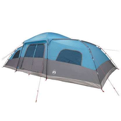 vidaXL Family Tent with Rainfly Water-resistant 18-Person Blue - 41993