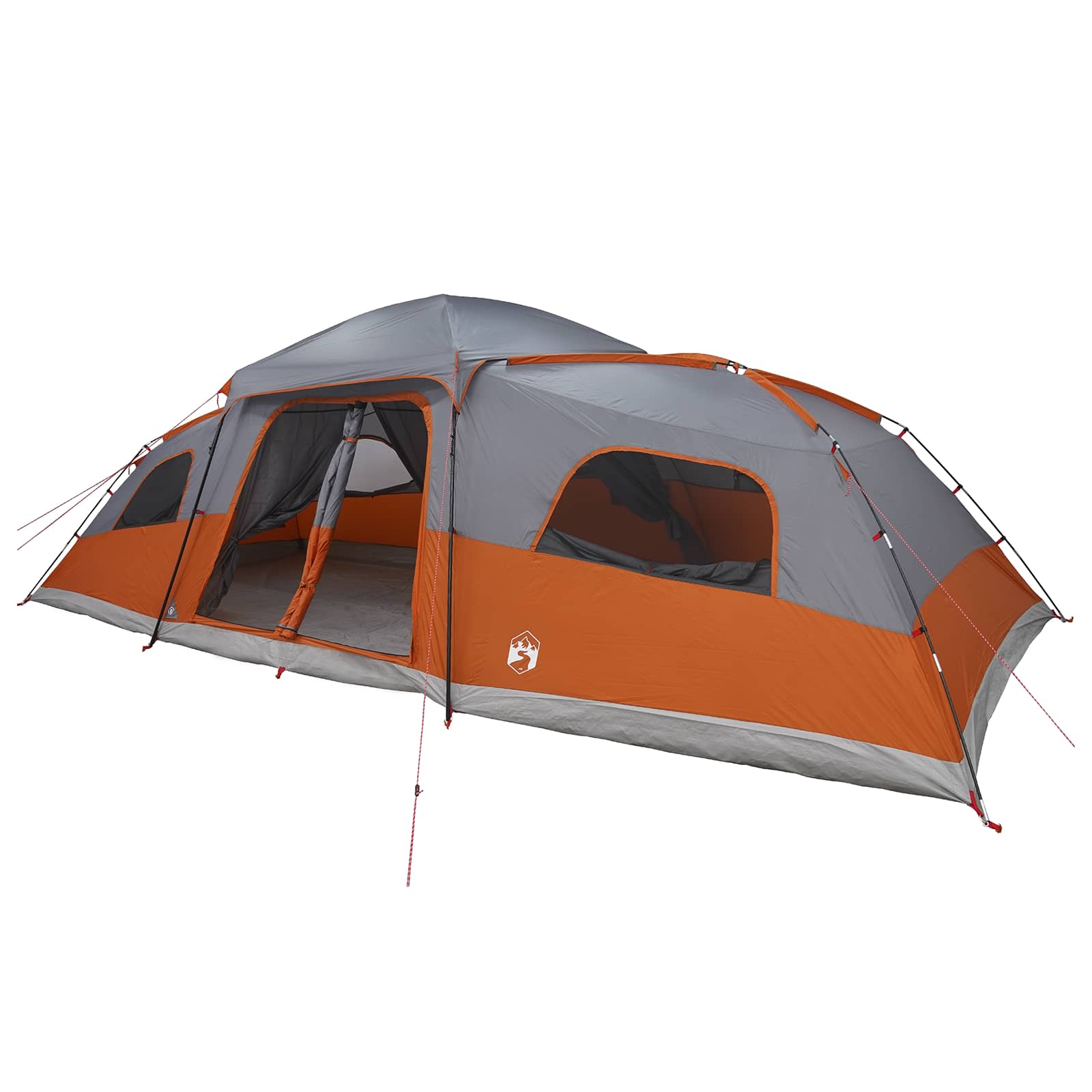 vidaXL Family Tent with Rainfly Water-resistant 18-Person - Grey - 41998