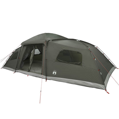 vidaXL Family Tent with Rainfly Water-resistant 18-Person Army Green