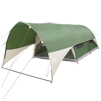 vidaXL Tunnel Tent with Rainfly Water-Resistant 10-Person Green