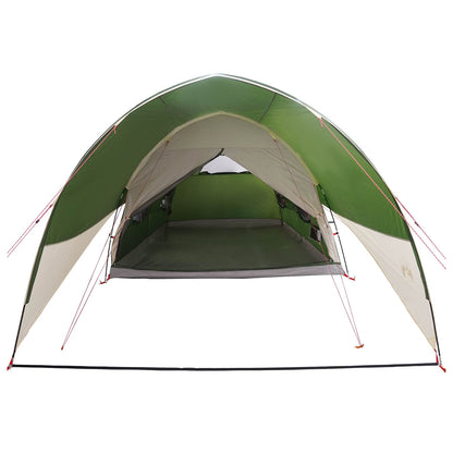 vidaXL Tunnel Tent with Rainfly Water-Resistant 10-Person Green