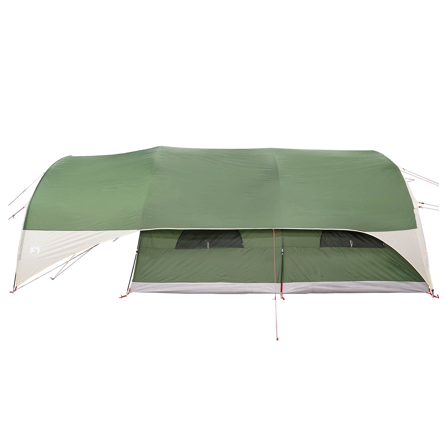 vidaXL Tunnel Tent with Rainfly Water-Resistant 10-Person Green