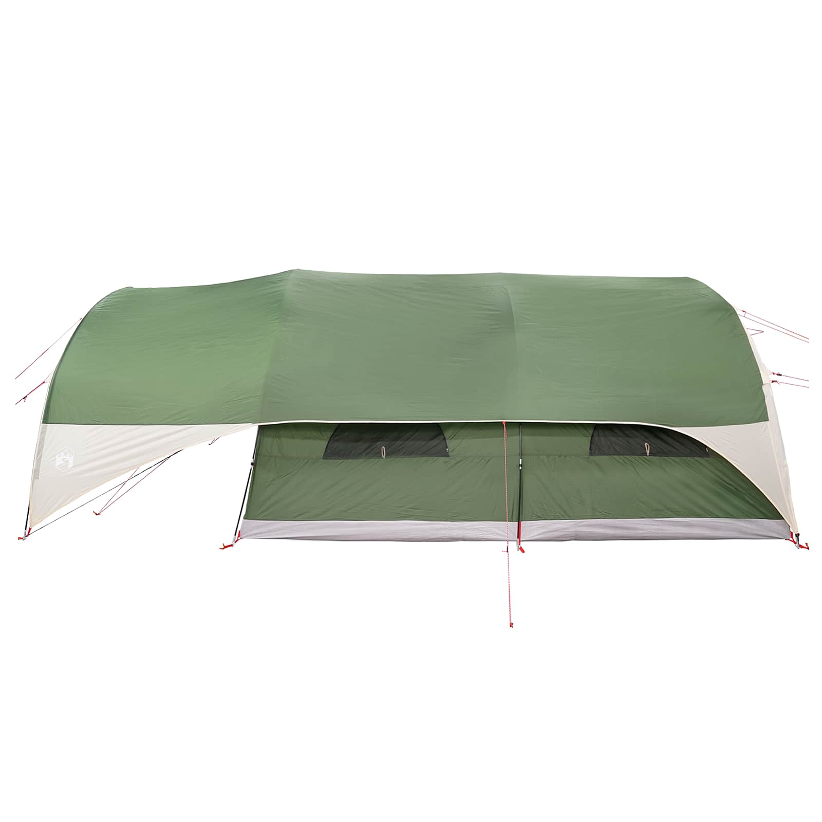 vidaXL Tunnel Tent with Rainfly Water-Resistant 10-Person Green