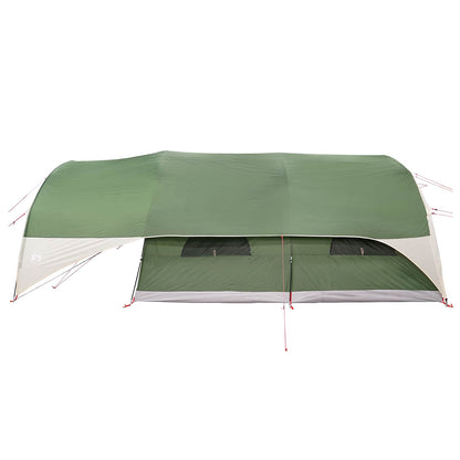 vidaXL Tunnel Tent with Rainfly Water-Resistant 10-Person Green