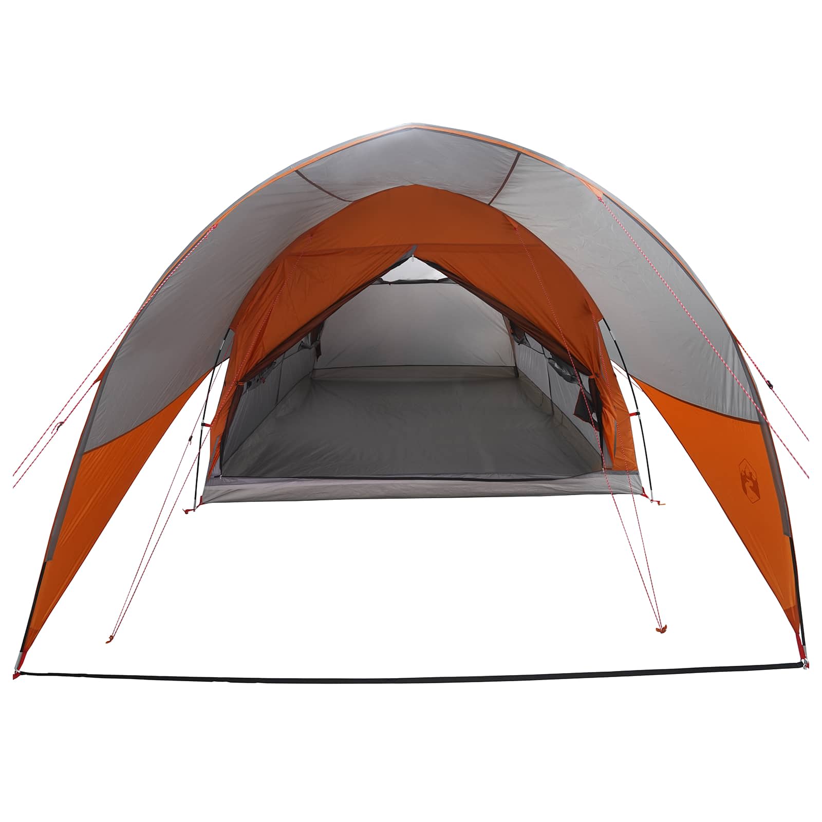 vidaXL Tunnel Tent with Rainfly Water-Resistant 10-Person - Grey
