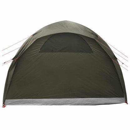 vidaXL Tunnel Tent with Rainfly Water-Resistant 10-Person Army Green