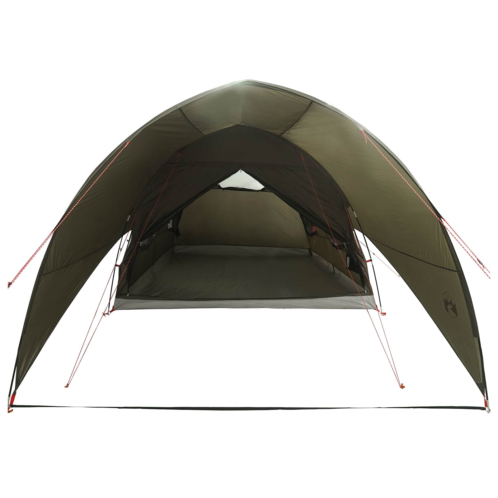 vidaXL Tunnel Tent with Rainfly Water-Resistant 10-Person Army Green