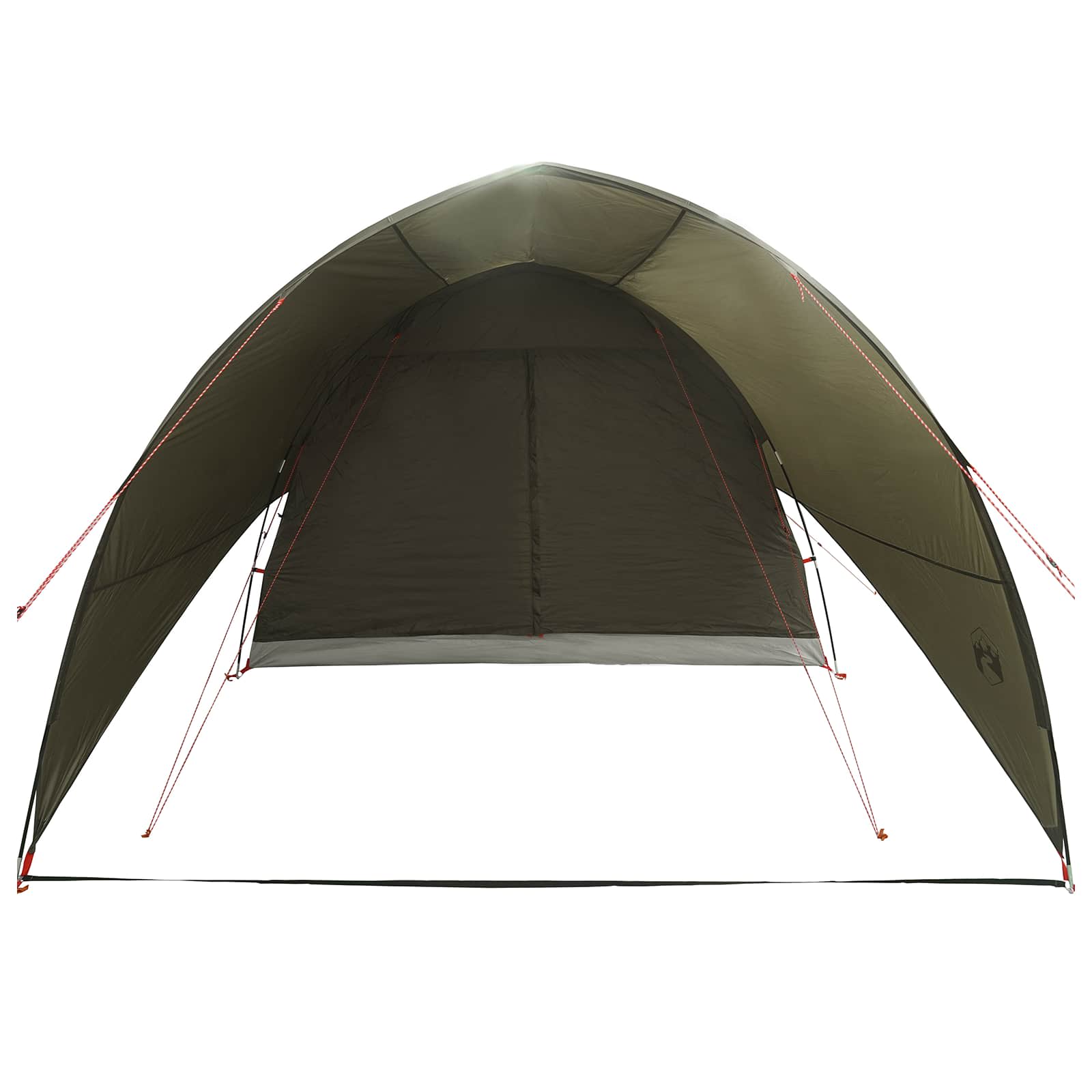 vidaXL Tunnel Tent with Rainfly Water-Resistant 10-Person Army Green
