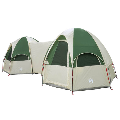 vidaXL Family Tent with Rainfly Water-resistant 14-Person Green - 42013
