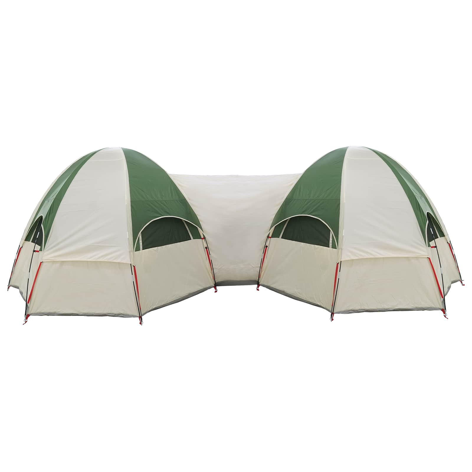 vidaXL Family Tent with Rainfly Water-resistant 14-Person Green - 42013