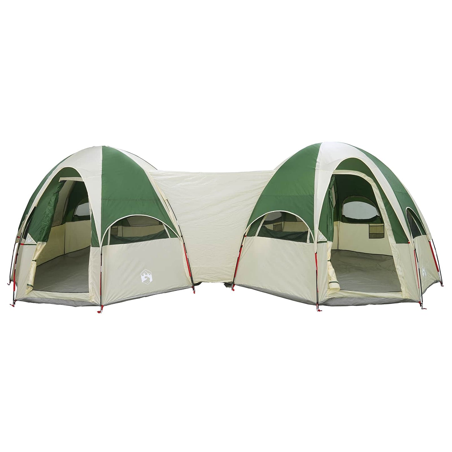 vidaXL Family Tent with Rainfly Water-resistant 14-Person Green - 42013