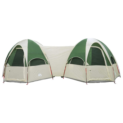 vidaXL Family Tent with Rainfly Water-resistant 14-Person Green - 42013