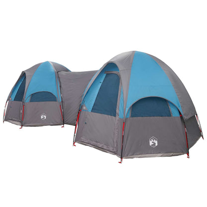 vidaXL Family Tent with Rainfly Water-resistant 14-Person Blue - 42020