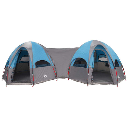 vidaXL Family Tent with Rainfly Water-resistant 14-Person Blue - 42020