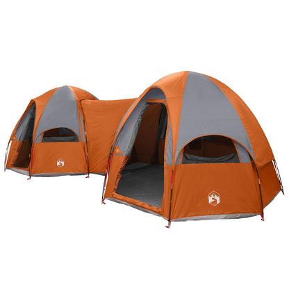 vidaXL Family Tent with Rainfly Water-resistant 14-Person - Grey - 42024