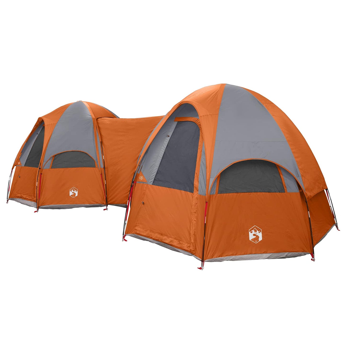 vidaXL Family Tent with Rainfly Water-resistant 14-Person - Grey - 42024