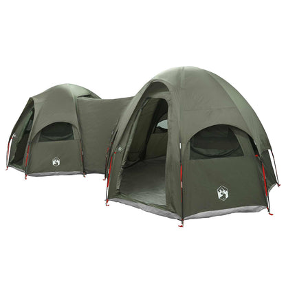 vidaXL Family Tent with Rainfly Water-resistant 14-Person Army Green - 42027