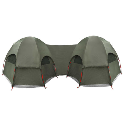 vidaXL Family Tent with Rainfly Water-resistant 14-Person Army Green - 42027