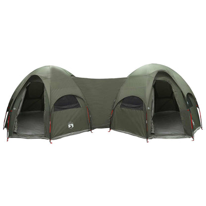 vidaXL Family Tent with Rainfly Water-resistant 14-Person Army Green - 42027