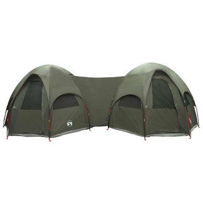 vidaXL Family Tent with Rainfly Water-resistant 14-Person Army Green - 42027