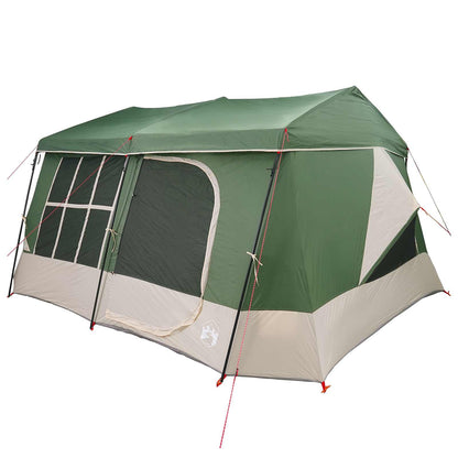 vidaXL Family Tent with Rainfly Water-resistant 9-Person Green