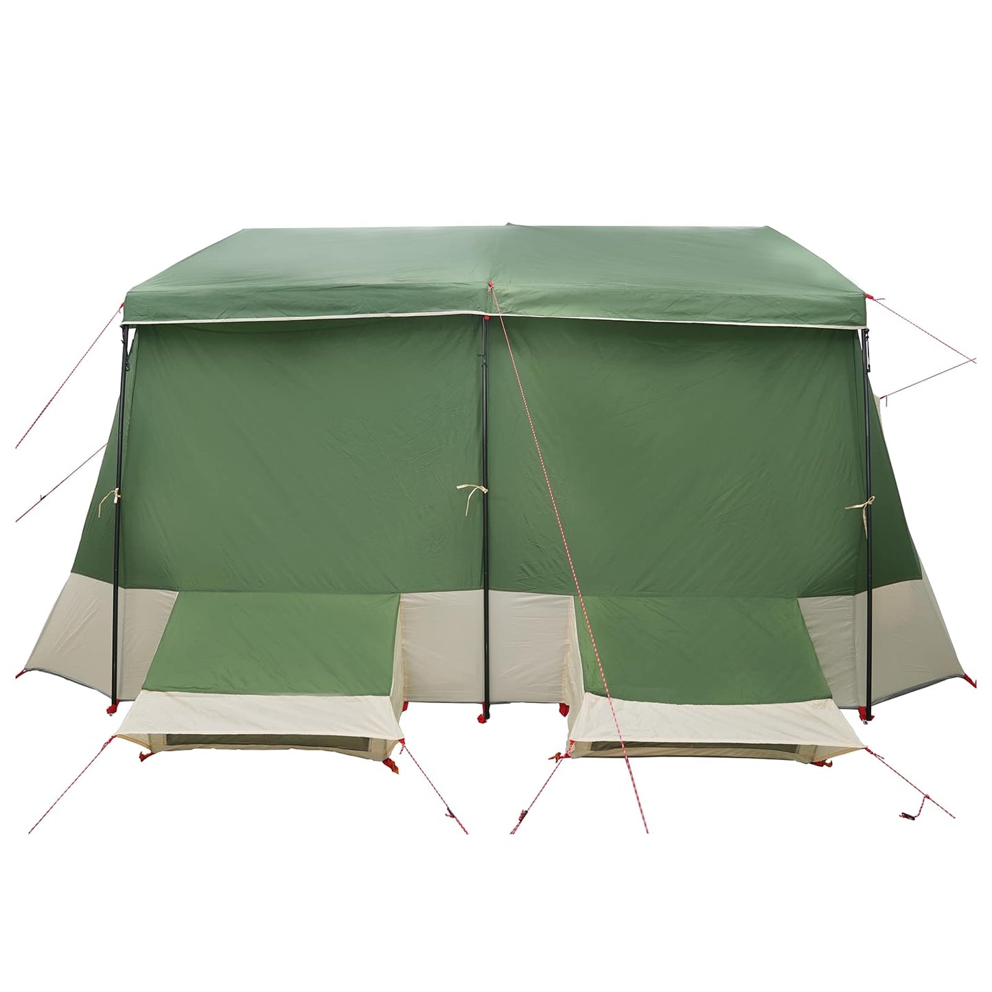 vidaXL Family Tent with Rainfly Water-resistant 9-Person Green