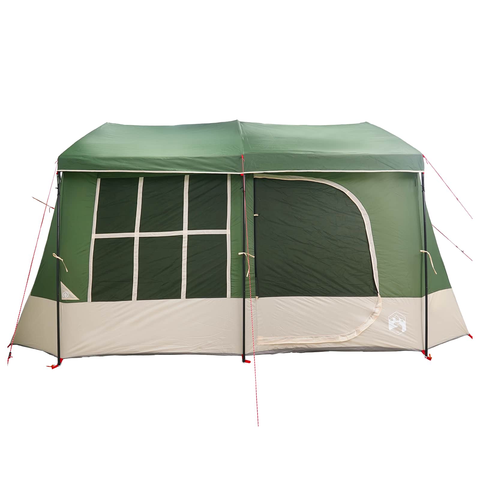 vidaXL Family Tent with Rainfly Water-resistant 9-Person Green
