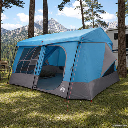 vidaXL Family Tent with Rainfly Water-resistant 9-Person Blue