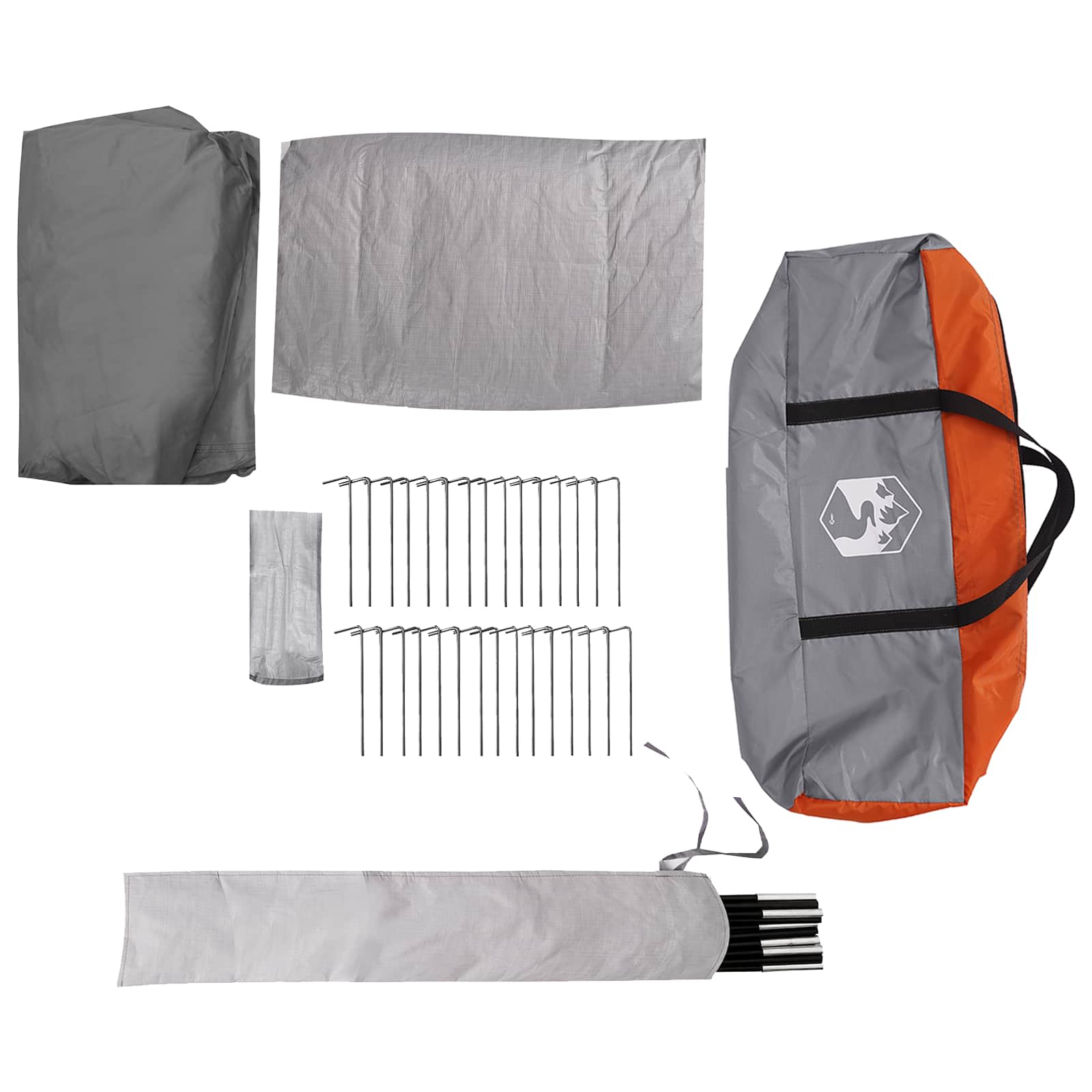 vidaXL Family Tent with Rainfly Water-resistant 9-Person - Grey
