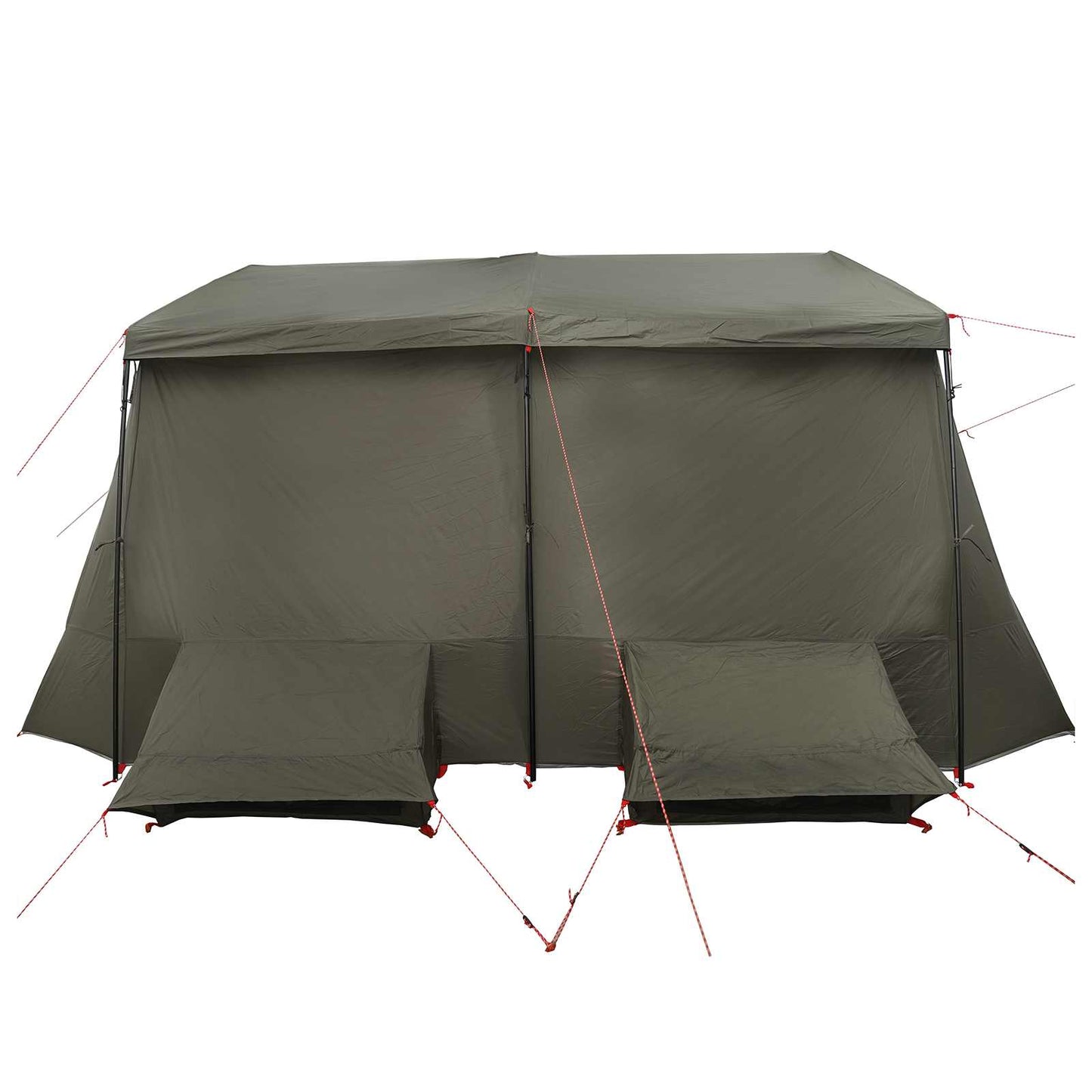 vidaXL Family Tent with Rainfly Water-resistant 9-Person Army Green