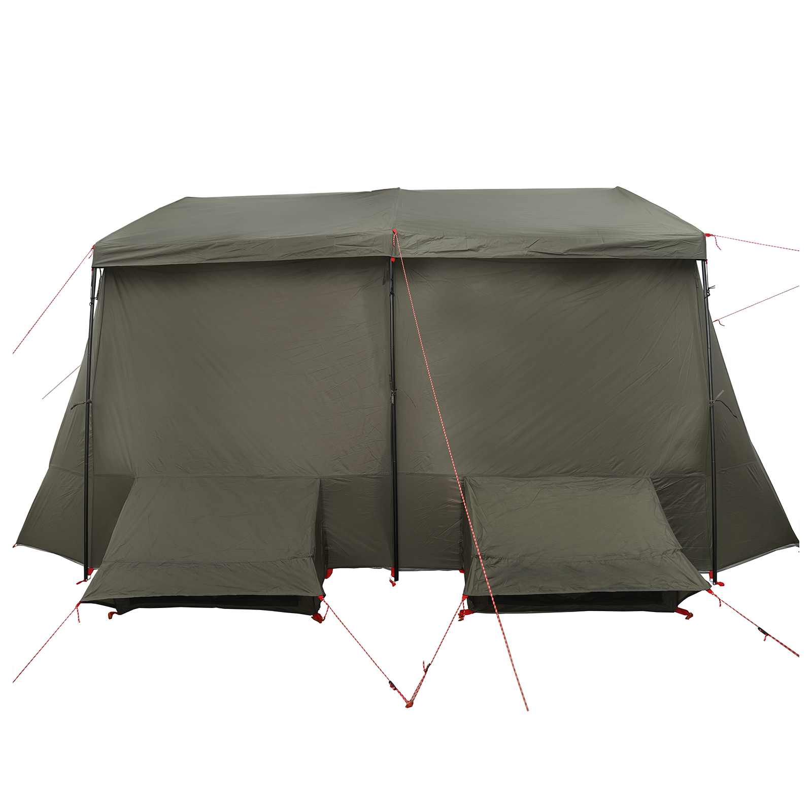 vidaXL Family Tent with Rainfly Water-resistant 9-Person Army Green