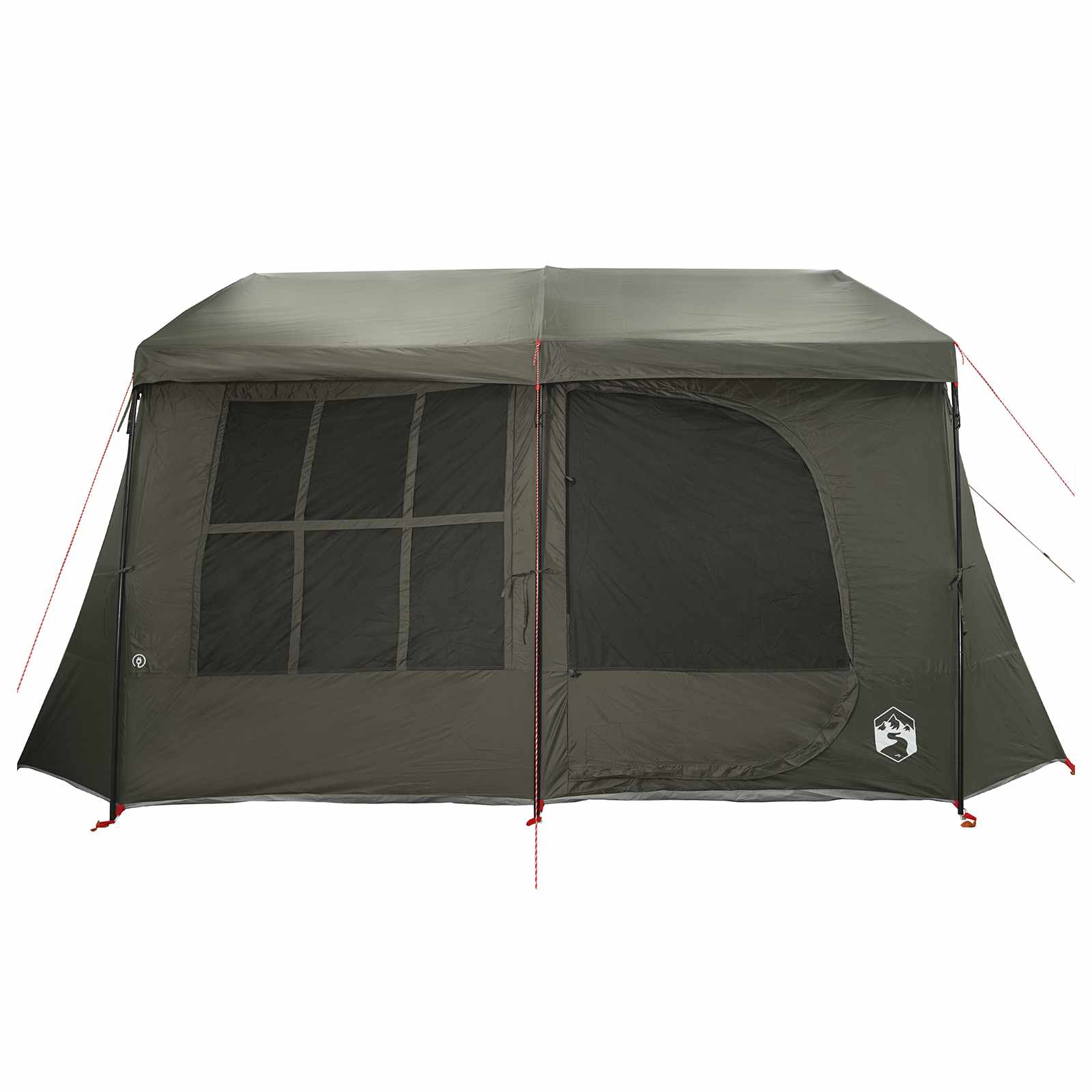 vidaXL Family Tent with Rainfly Water-resistant 9-Person Army Green