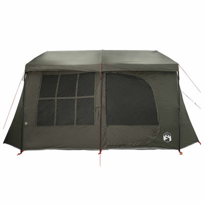vidaXL Family Tent with Rainfly Water-resistant 9-Person Army Green