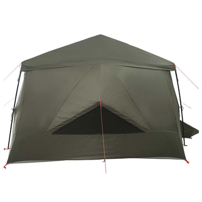 vidaXL Family Tent with Rainfly Water-resistant 9-Person Army Green