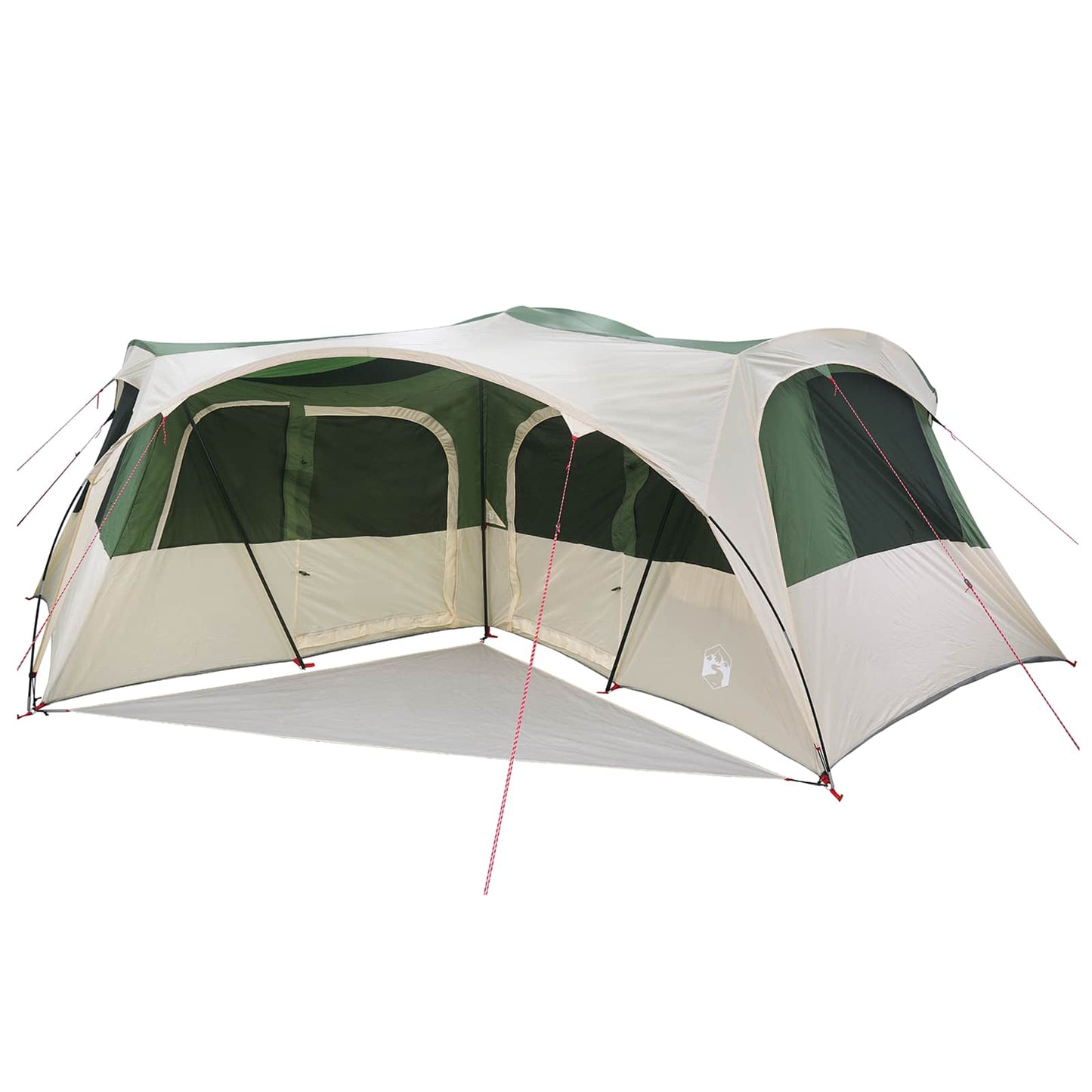 vidaXL Family Tent with Rainfly Water-resistant 6-Person Green - 42049
